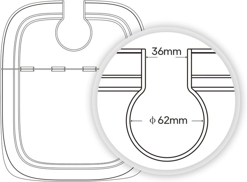 EVERIE Sous Vide Container 12 Quarts with Collapsible Hinge Lid and Removable Built-in Rack Compatible with Anova Nano AN400 and AN500-US00 and Instant Pot and Breville Joule Sous Vide Cooker - Image 3